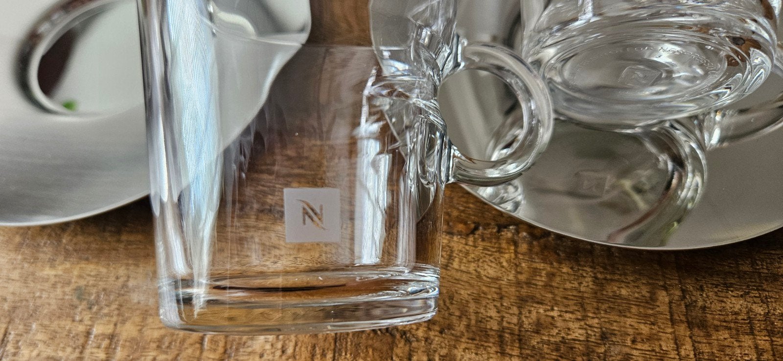 2x kop en schotel koffie kopjes, Glas of Glazen, Overige merken, Ophalen of Verzenden, Modern