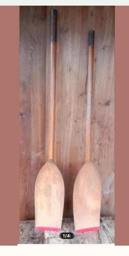 Oude houten peddels / roeispanen, Ophalen of Verzenden