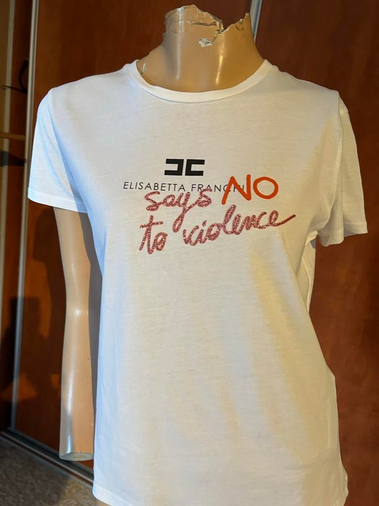 ELISABETTA FRANCHI T-shirt maat S origineel ZGAN, Kleding | Dames, G, Elisabetta Franchi, Wit, G