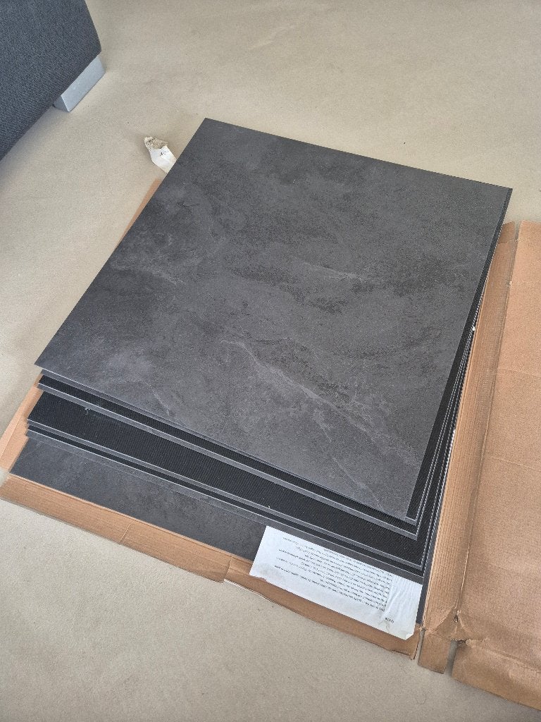 Gelasta Pure Tile PVC tegels Slate Black (8501), Ophalen, Kunststof, 50 tot 150 cm, Nieuw