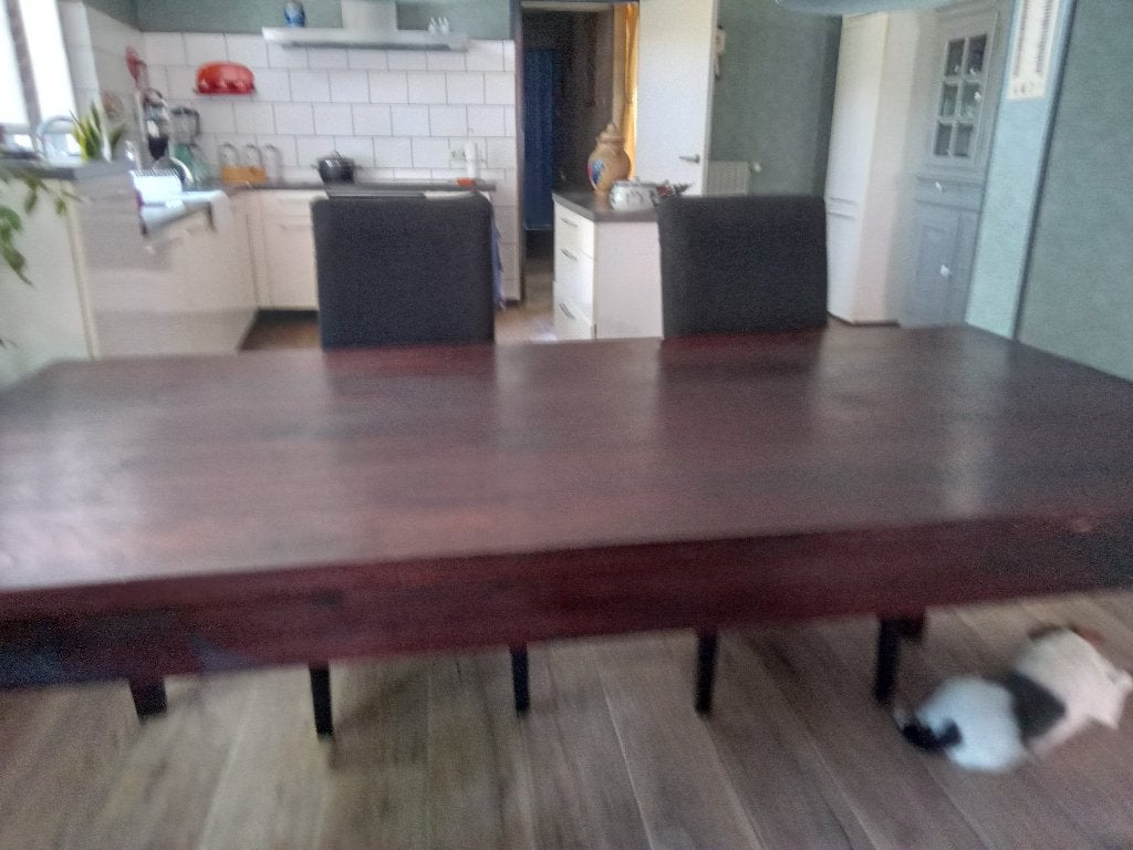 eetkamertafel l 200cm br100cm h79cm, Huis en Inrichting, Tafels | Eettafels, Ophalen, Gebruikt, Koloniaal, 200 cm of meer