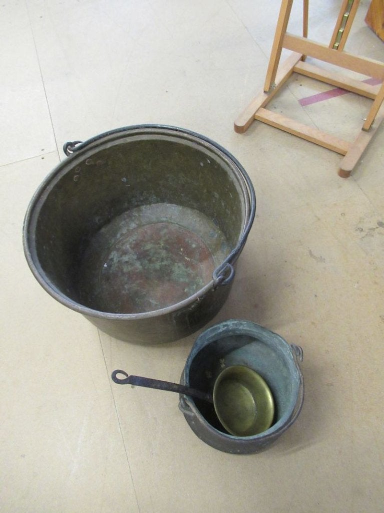 Oer 11812 hele grote ANTIEKE koperen ketel, Ophalen, Koper