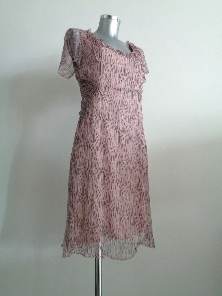 Noa Noa jurk maat small viscose origineel, Zo goed als nieuw, Knielengte, Roze, Maat 36 (S)