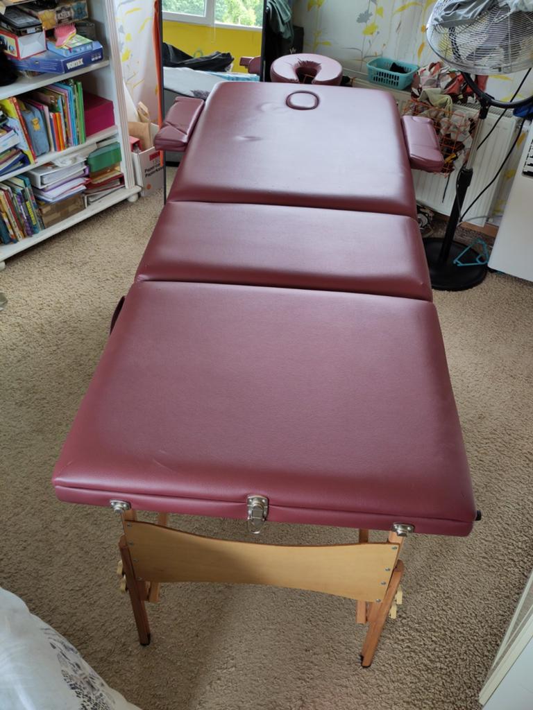 Massagetafel in hoes, volledig uitgerust, Ophalen, Gebruikt, Massagetafel