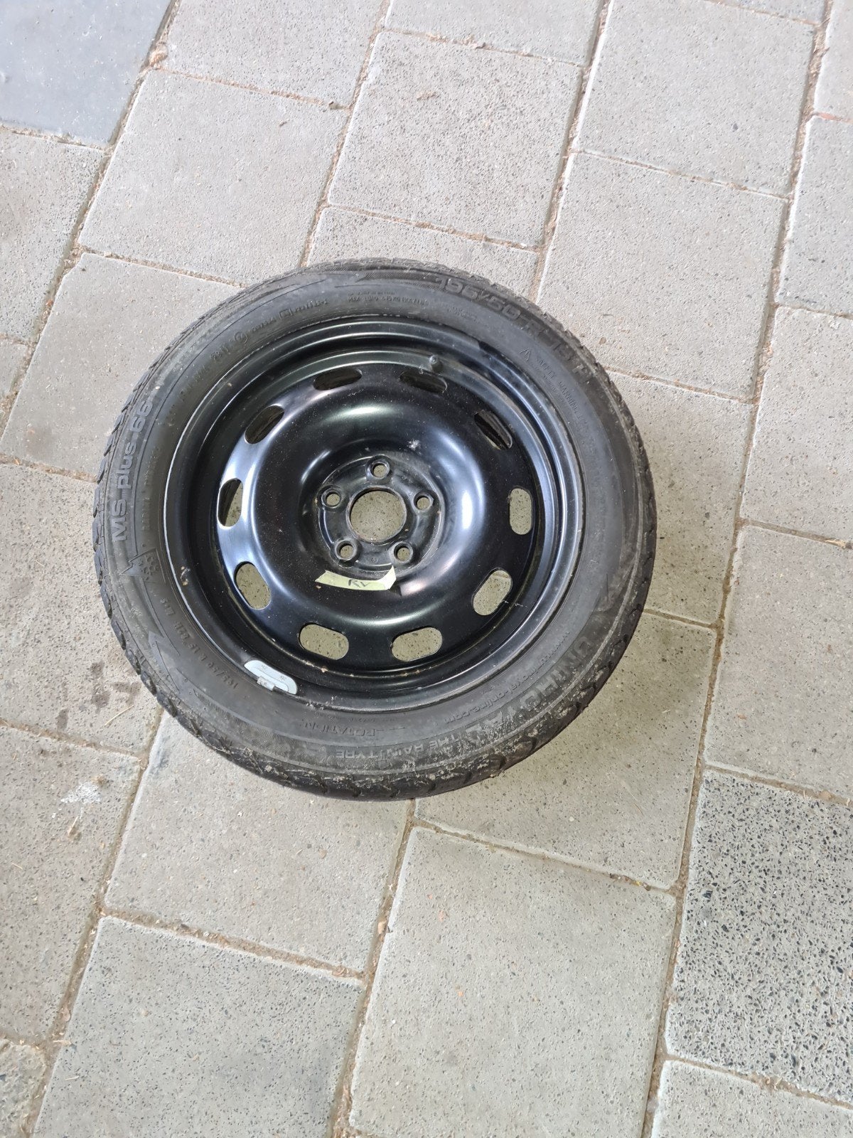 Winterbanden op stalen velg 195/50 R15 steek is 5×100, Ophalen, Gebruikt