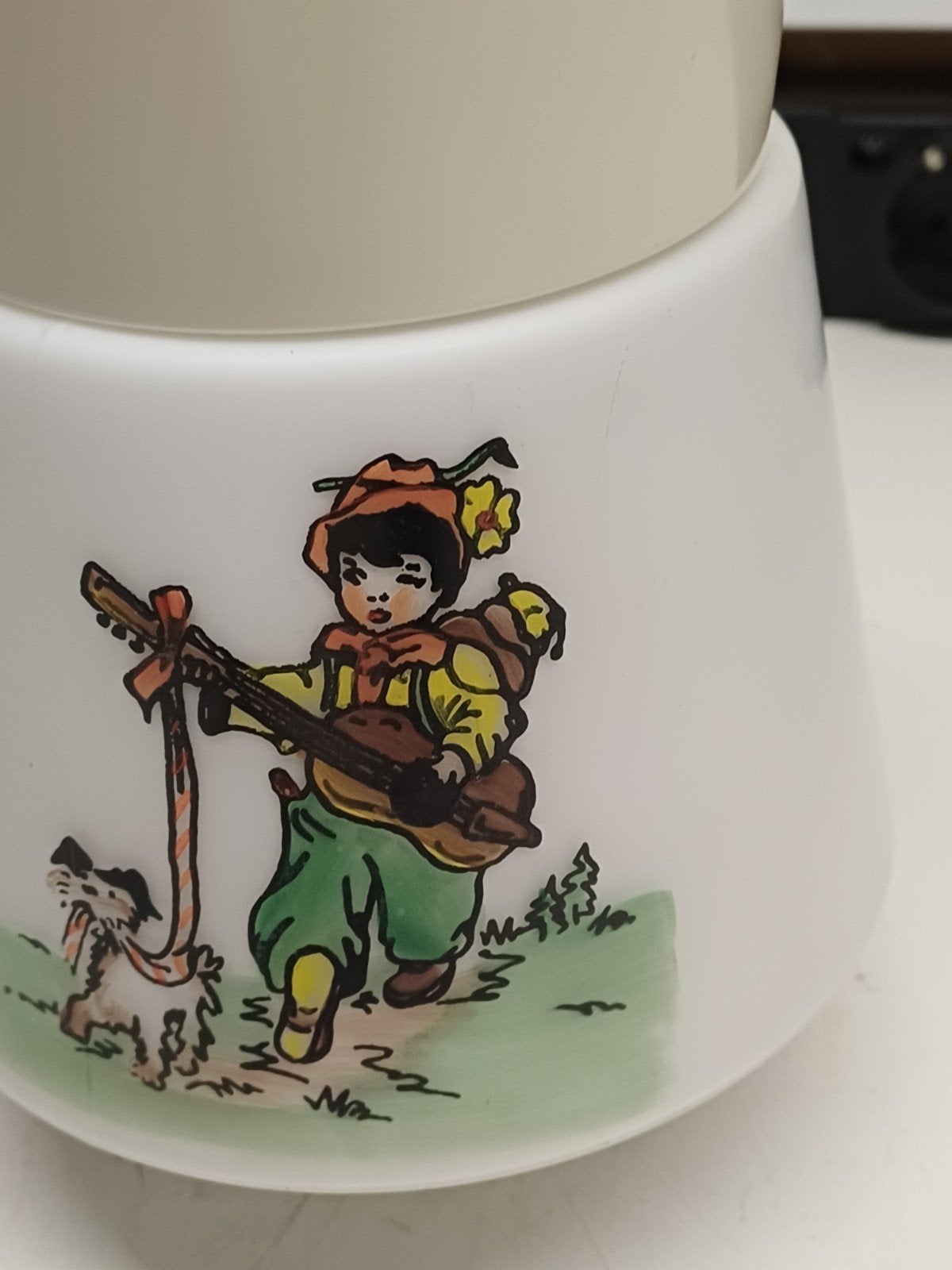 Thabur Plafondlamp Kinderkamer - Jongen met Hond, Antiek en Kunst, Antiek | Lampen, Ophalen of Verzenden