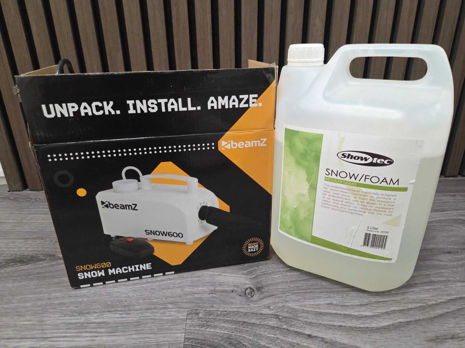 BeamZ set – discolampen, rook-, sneeuw- & bellenblaasmach, Ophalen, Gebruikt, Overige typen