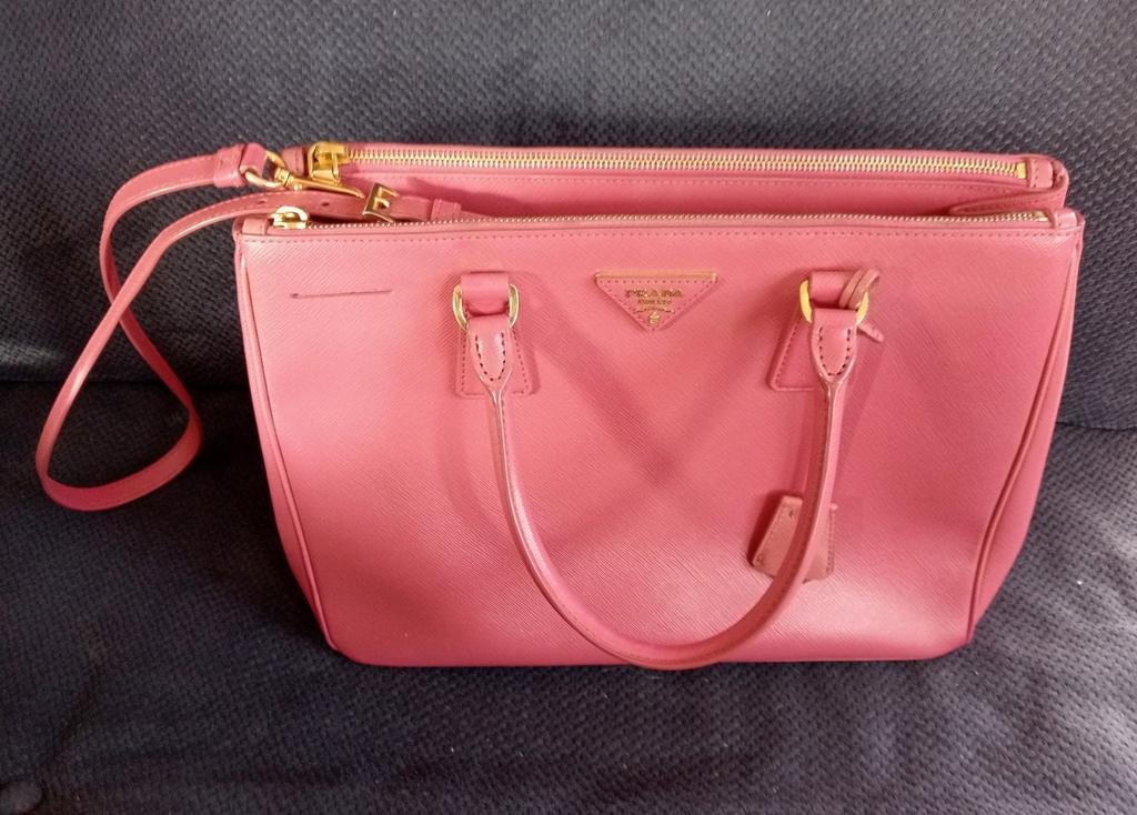 Gave ,Barbie’ roze orginele Prada Galleria handbag, Ophalen of Verzenden, Zo goed als nieuw, Roze, Handtas