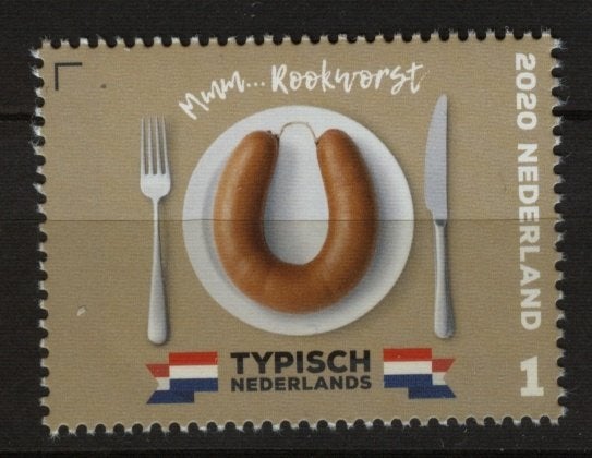 Ned. NVPH 3822 Typisch Nederlands - Rookworst 2020, Ophalen of Verzenden, Na 1940, Postfris