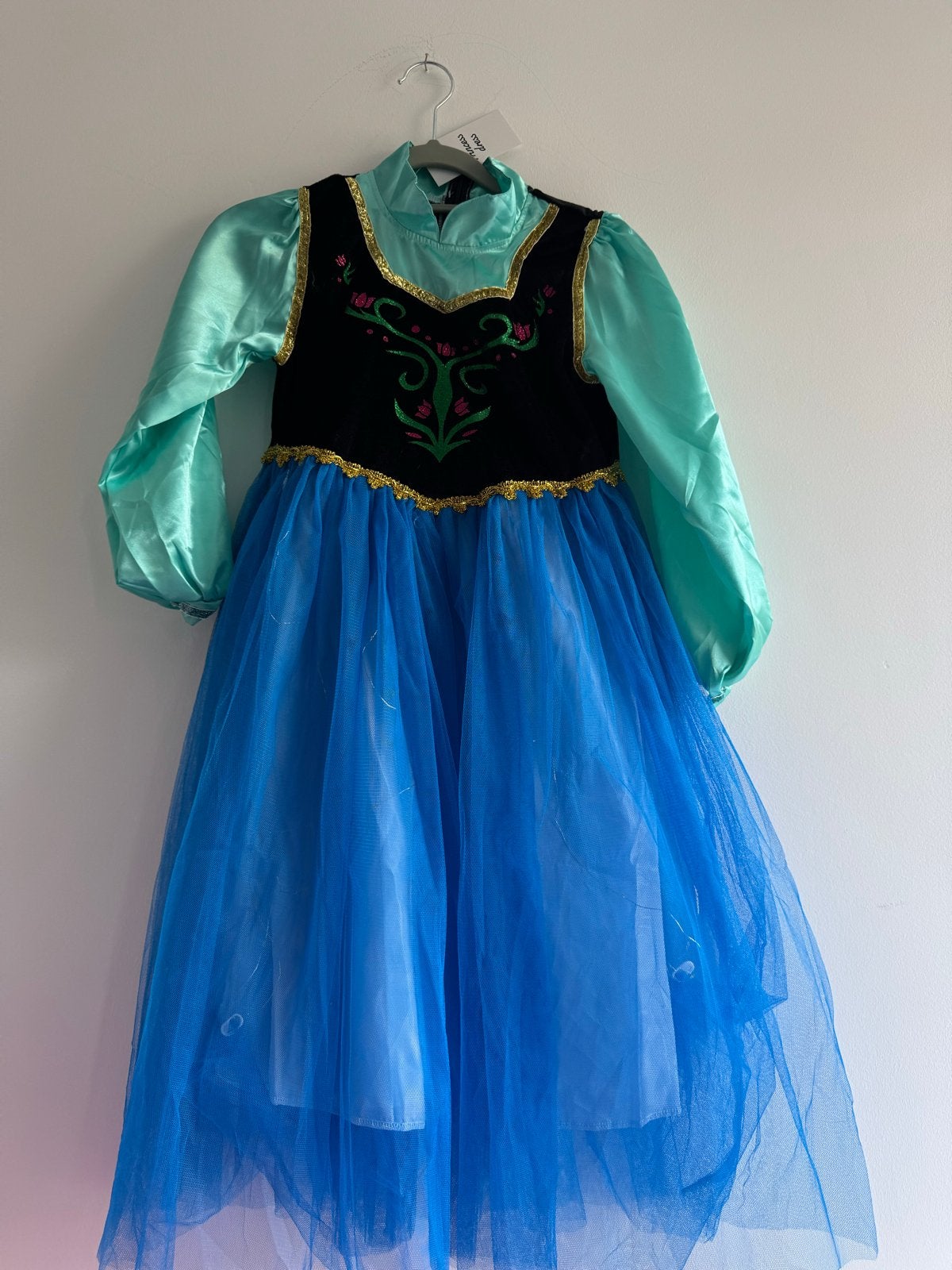 Elsa verkleedjurk met accessoires - Maat 140 met lampjes, Ophalen of Verzenden, Zo goed als nieuw, 134 t/m 140, Meisje