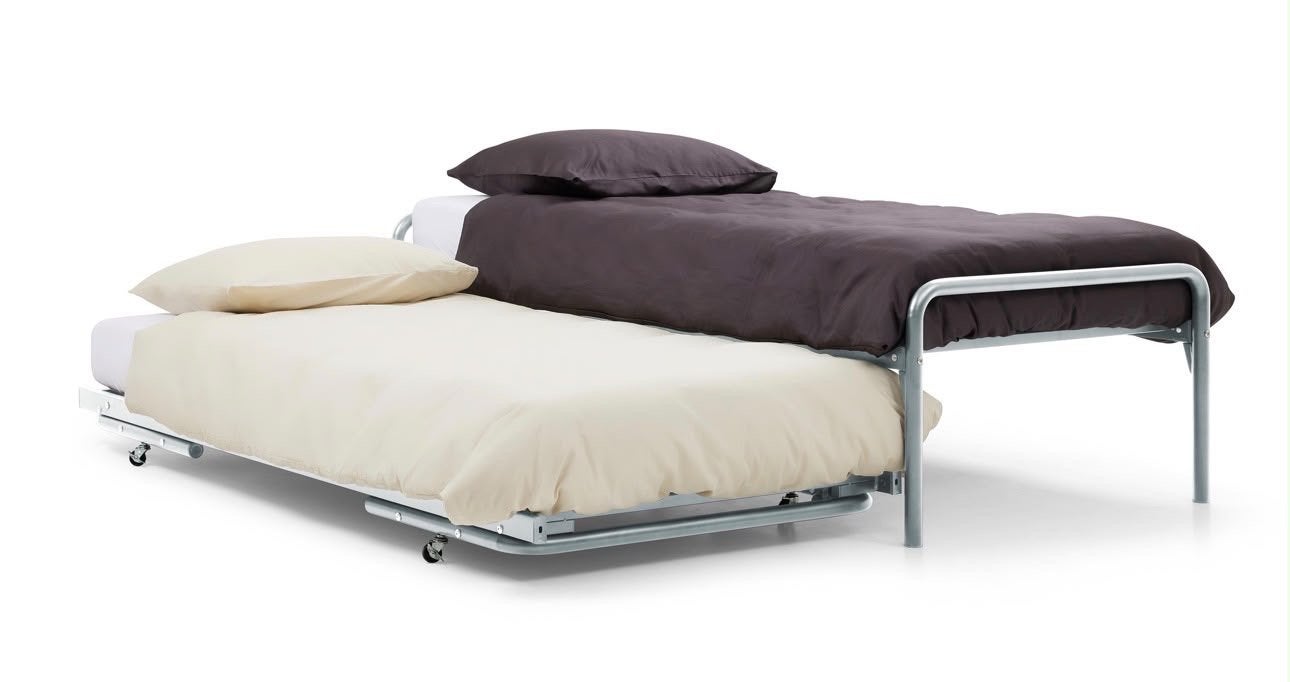 Praktisch logeerbed met uitschuifbaar onderbed, Huis en Inrichting, Ophalen, Gebruikt, 90 cm, Eenpersoons