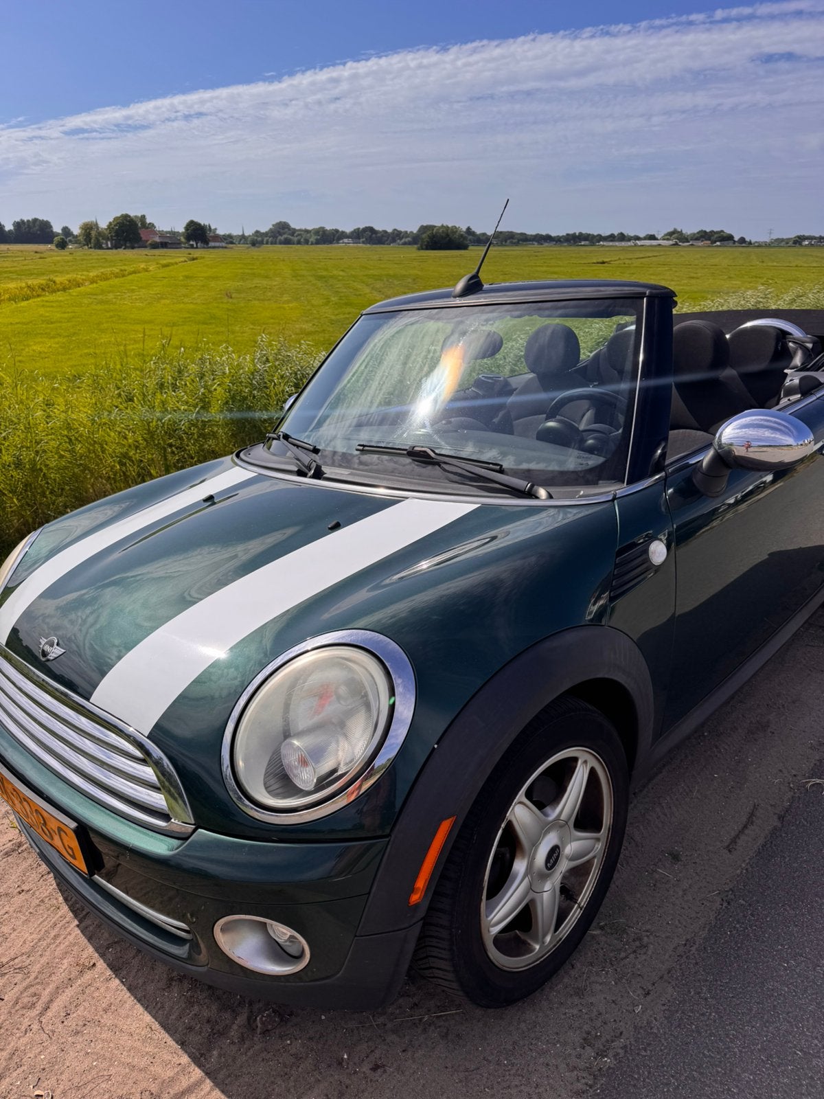 MINI Cooper Cabrio | Stoelverwarming | APK 03-2027  , Auto's, Mini, Particulier, Benzine, Cabriolet, Geïmporteerd, Groen, Ophalen