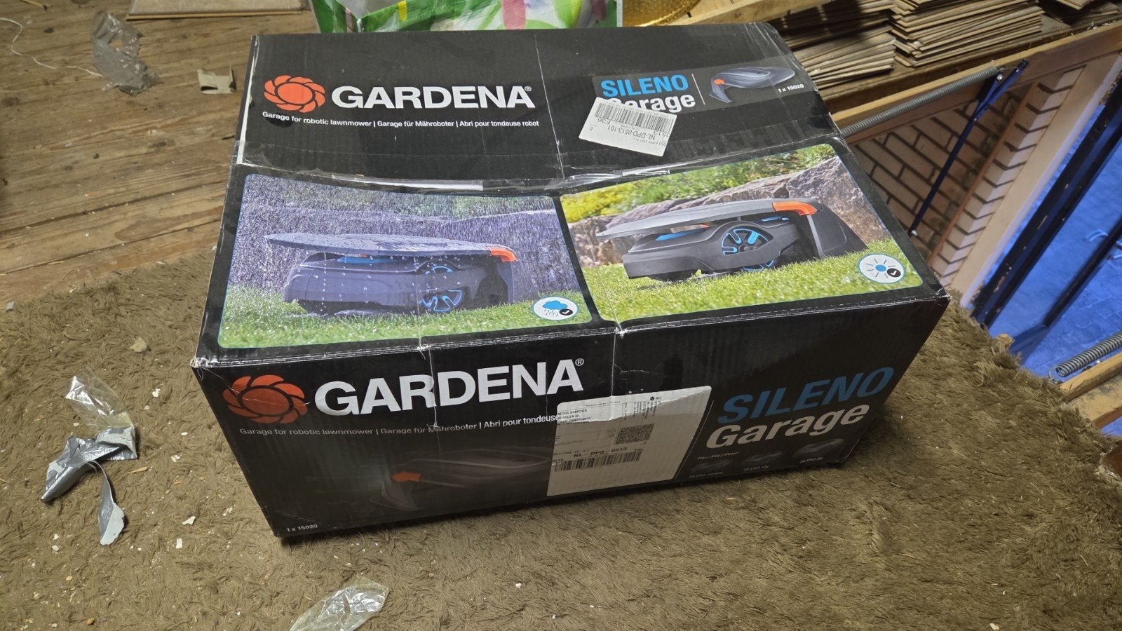 Gardena Sileno Minimo Robot Grasmaaier + Garage - Nieuw, Tuin en Terras, Robotmaaiers, Ophalen, Bestuurbaar via app, Nieuw, 20 tot 25 cm