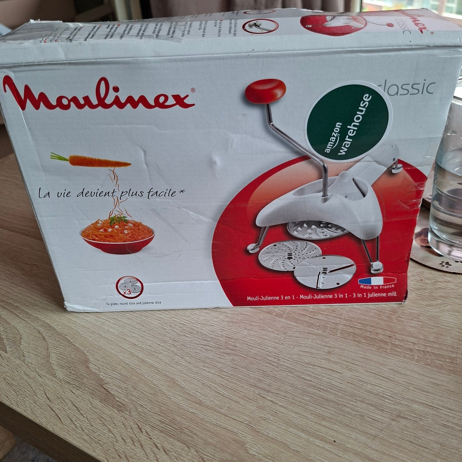 Moulinex Mouli-Julienne 3-in-1 Rasp - Nieuw in doos, Minder dan 1 liter, Ophalen, Nieuw, 3 snelheden of meer