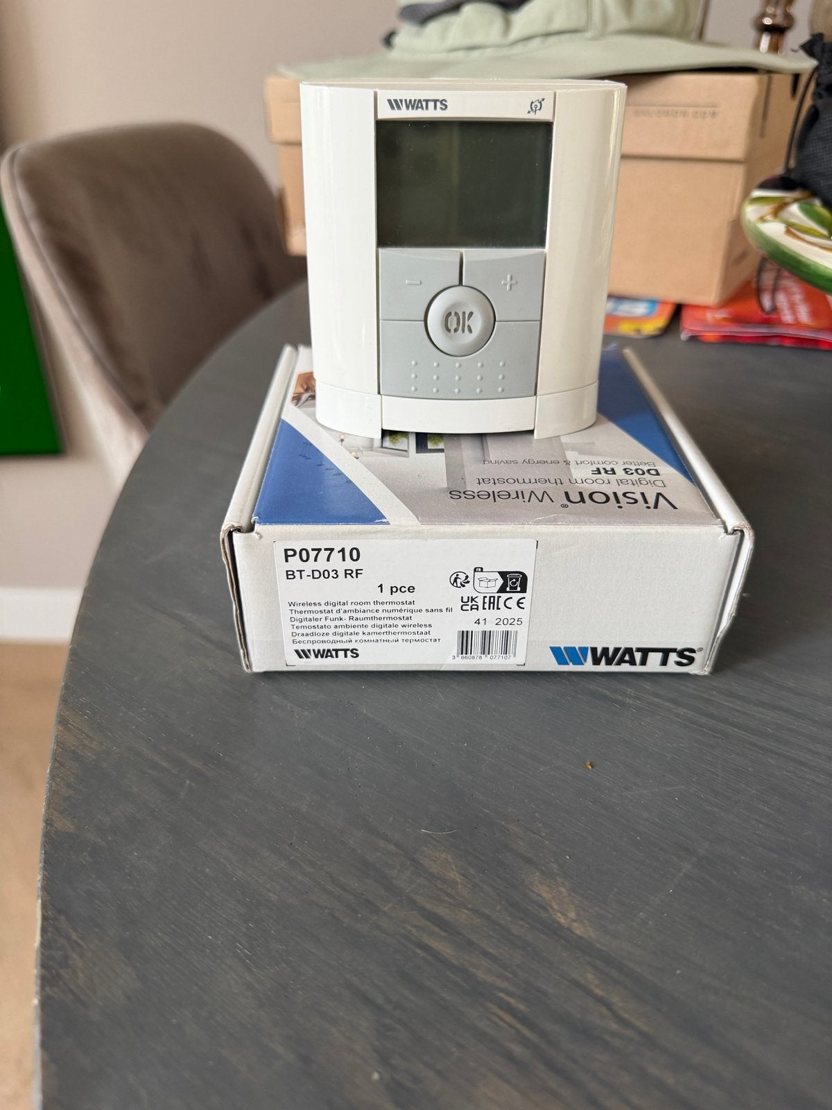 Watts Vision thermostaat, Doe-het-zelf en Verbouw, Ophalen of Verzenden, Slimme thermostaat, Nieuw