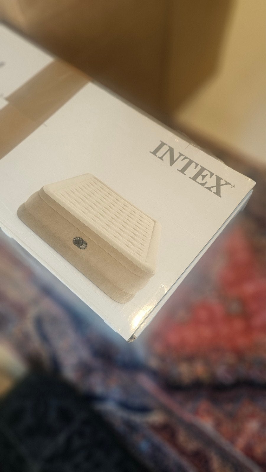 Nieuw Intex Dura-Beam Deluxe Ultra Plush Air Matras, Ophalen of Verzenden, Ingebouwde pomp, Nieuw, 2-persoons