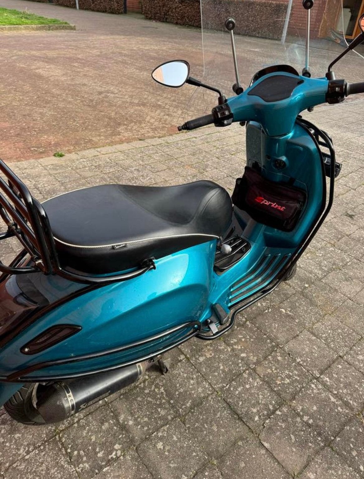 Vespa Sprint 80cc Full Malossi – 2019, Fietsen en Brommers, Ophalen, Zo goed als nieuw, Benzine