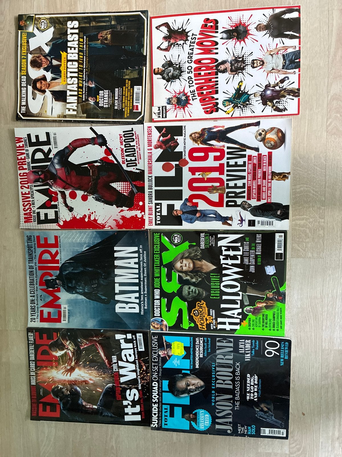 Empire Film Tijdschriften - Diverse Uitgaven, Boeken, Tijdschriften en Kranten, Ophalen of Verzenden, Gelezen, Muziek, Film of Tv