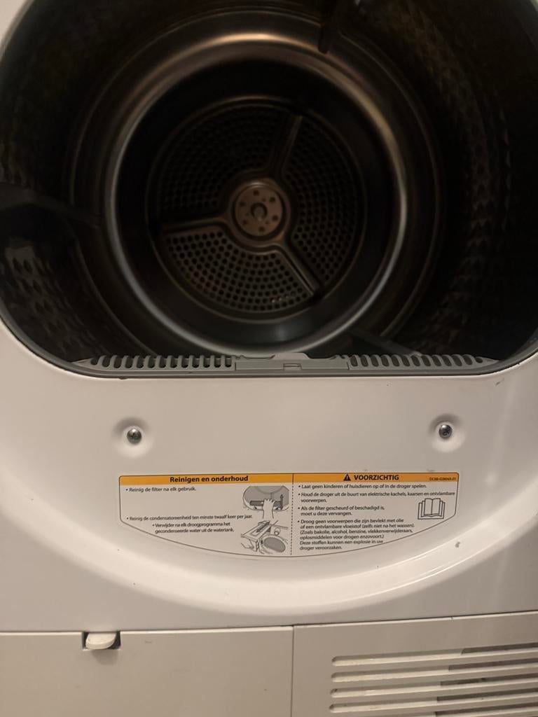 Defecte Samsung droger SDC35701 - voor onderdelen, Witgoed en Apparatuur, Wasdrogers, Niet werkend, Condens, Voorlader, 6 tot 8 kg