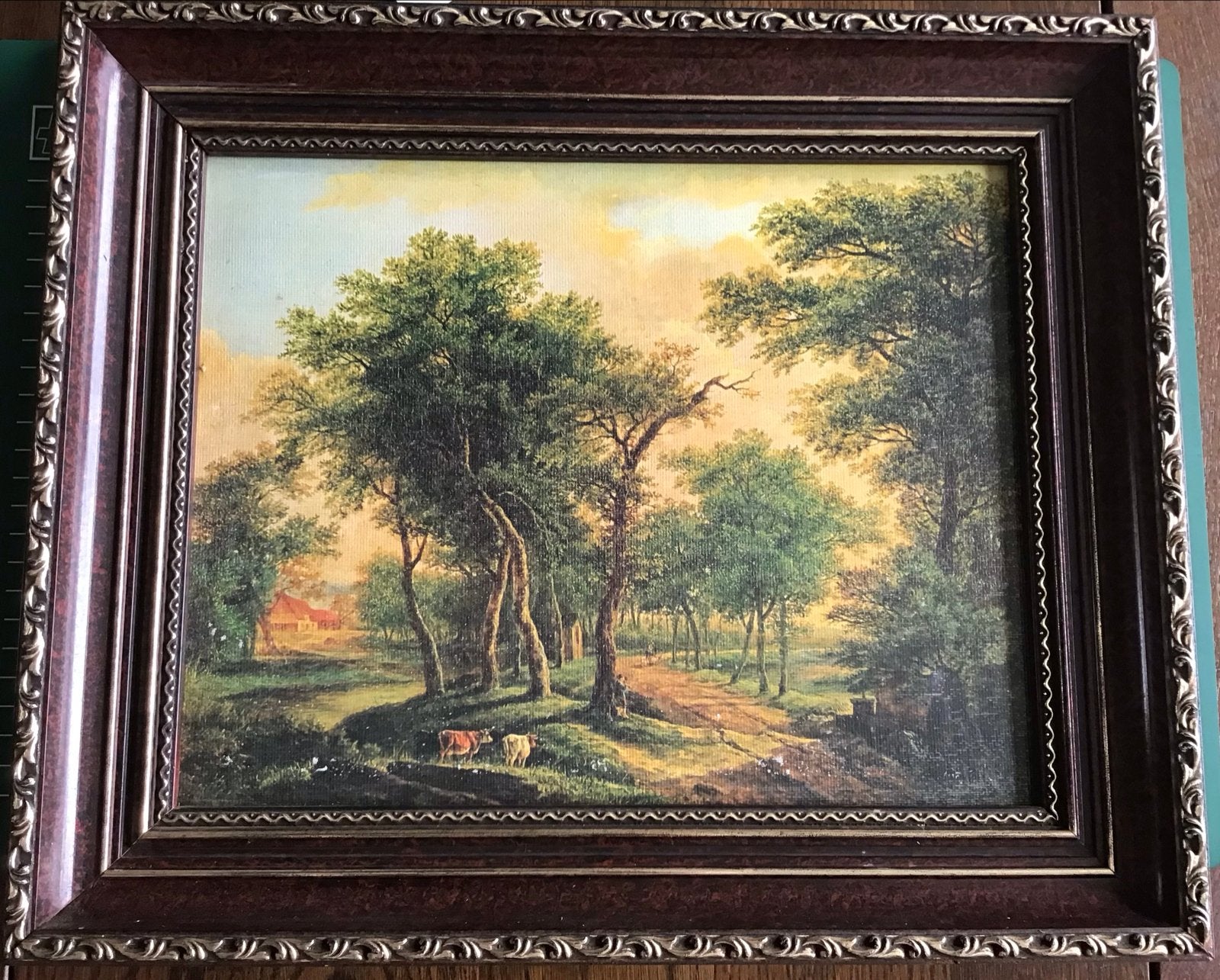 Oud Hollands Landschap Schilderij met Koeien, Antiek en Kunst, Kunst | Schilderijen | Klassiek, Ophalen