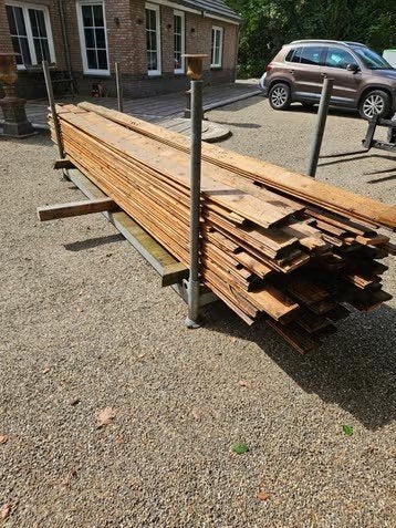 oude vloerplanken ondervloer, Ophalen of Verzenden, Overige houtsoorten, Minder dan 25 mm, Plank