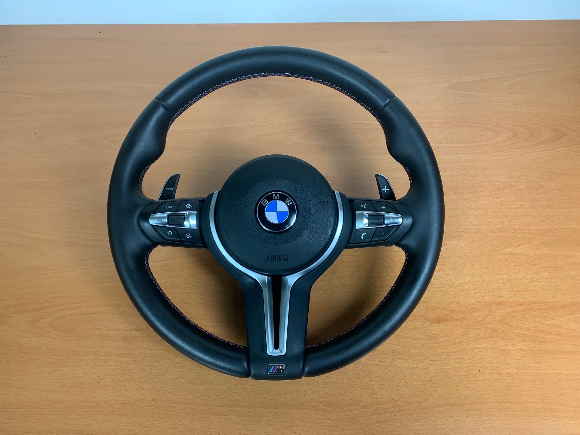 stuurwiel BMW 3-serie F30 F31 Leer flippers en airbag BMW M, Gebruikt, -, -, Ophalen of Verzenden