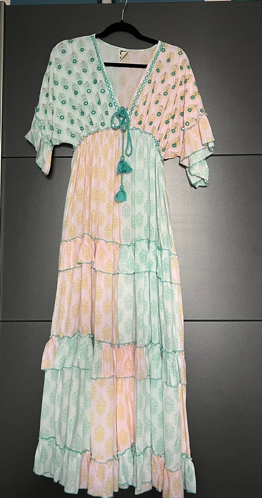 Ibiza boho style lange jurk , Sumitra maat M , 38/40, Kleding | Dames, Maat 38/40 (M), Ophalen of Verzenden, Zo goed als nieuw
