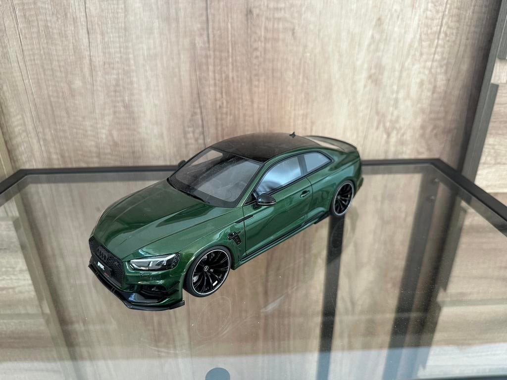 Audi RS5 ABT GT Spirit 1:18 - Groen, Ophalen of Verzenden, Zo goed als nieuw, Auto, Overige merken
