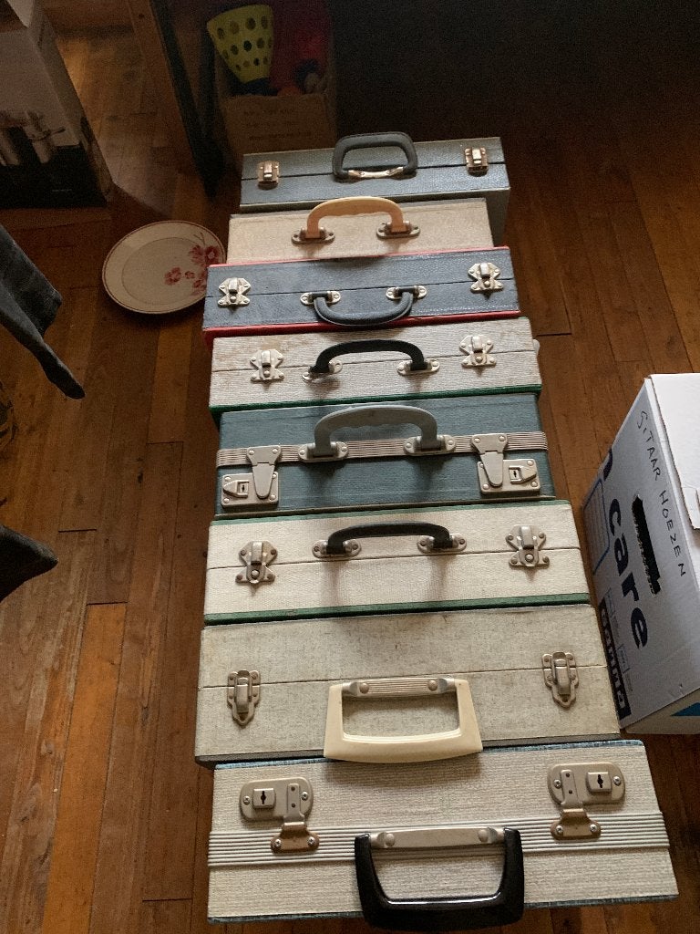 8 lp koffers, Ophalen of Verzenden, Gebruikt, Overige instrumenten