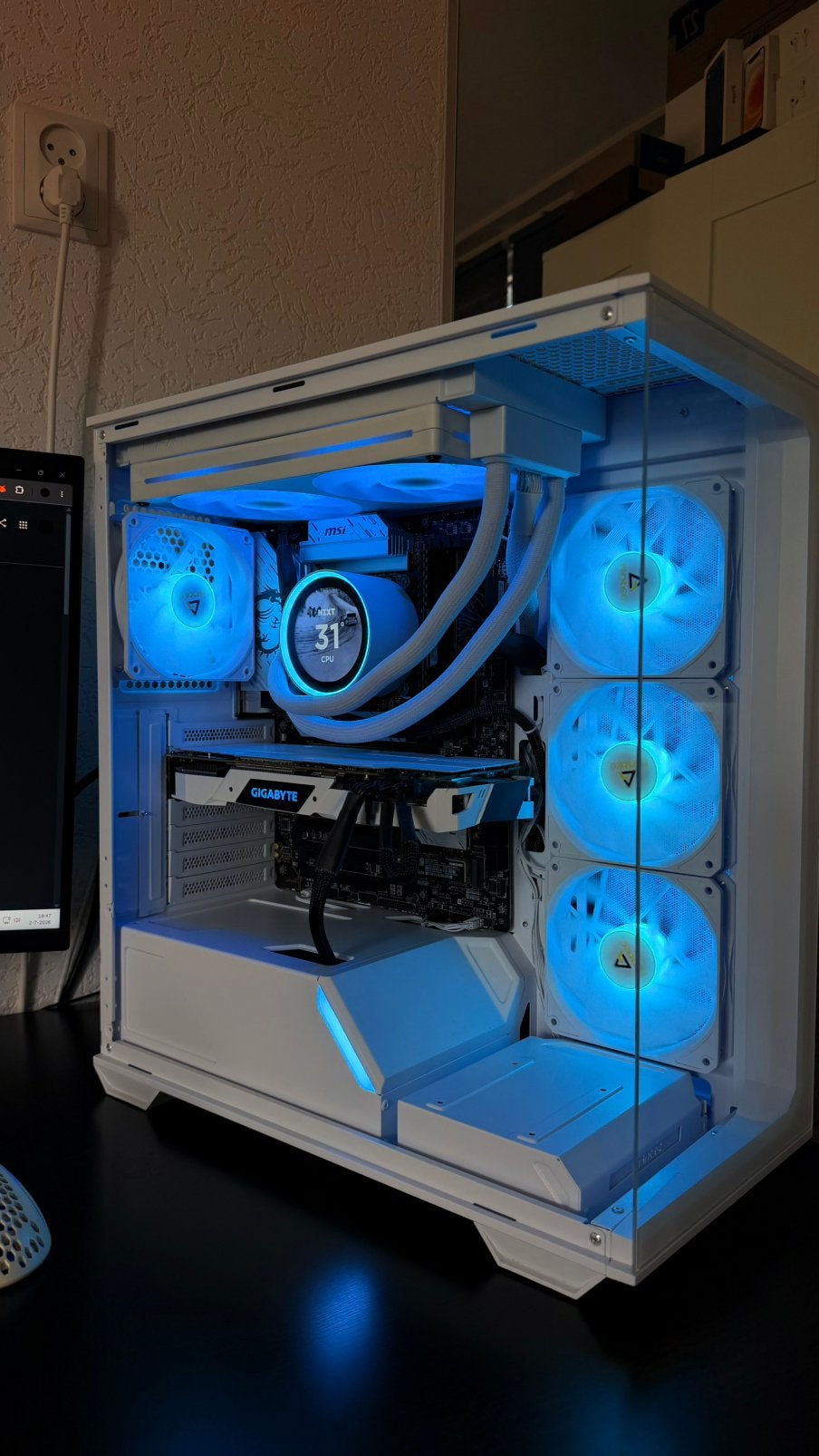 Game PC i7 14700F, RTX 2070 8GB, 16GB, 1TB, FULLWHITE ⚪️‼️, Computers en Software, Desktop Pc's, Zelf gebouwde pc, Ophalen of Verzenden