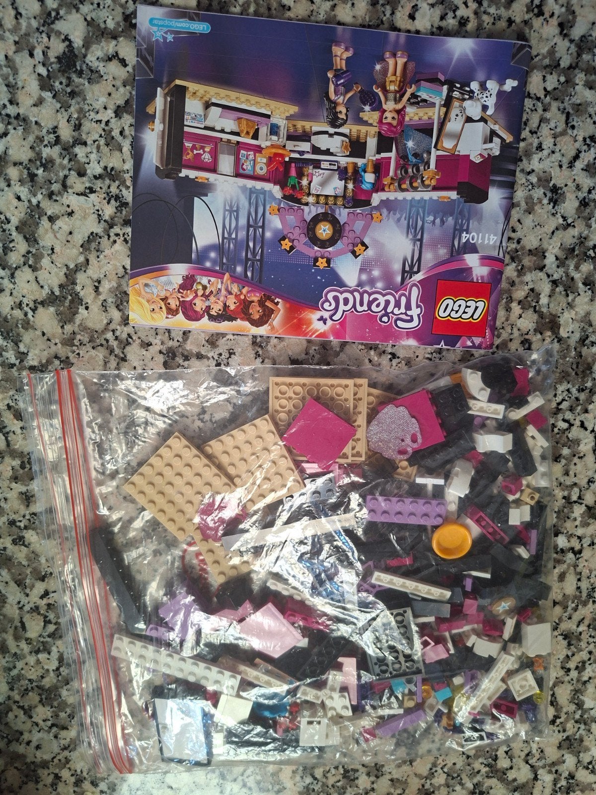 Lego Friends Popster kleedkamer 41104 met instructieboekje, Kinderen en Baby's, Speelgoed | Duplo en Lego, Gebruikt, Lego, Complete set