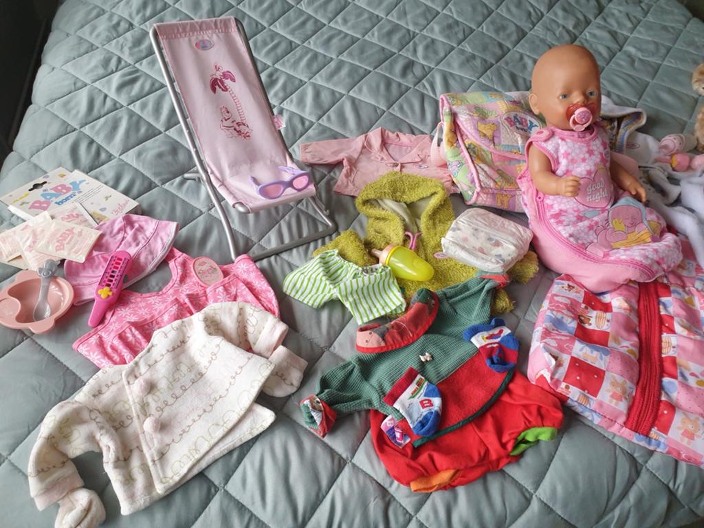 Babyborn met accessoires, Ophalen of Verzenden, Babypop