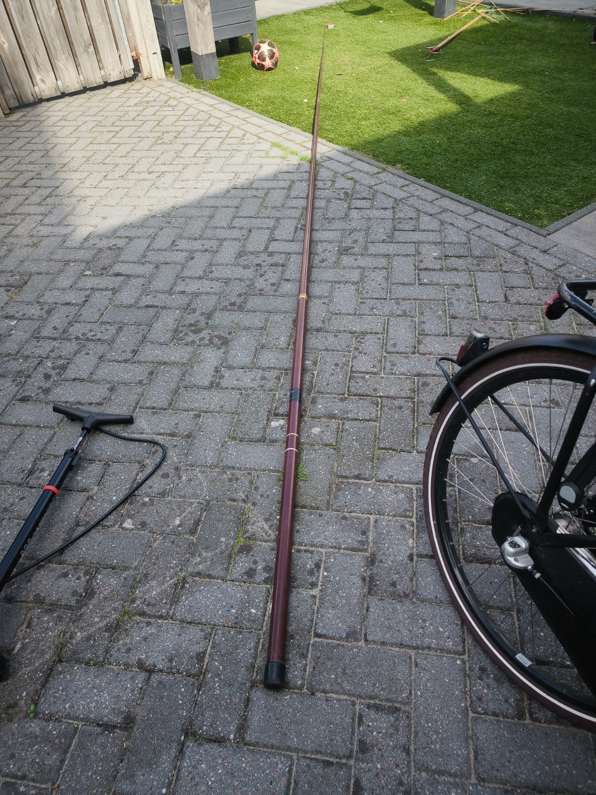 vishengel lengte 6,65m, Watersport en Boten, Ophalen, Gebruikt, Vaste hengel