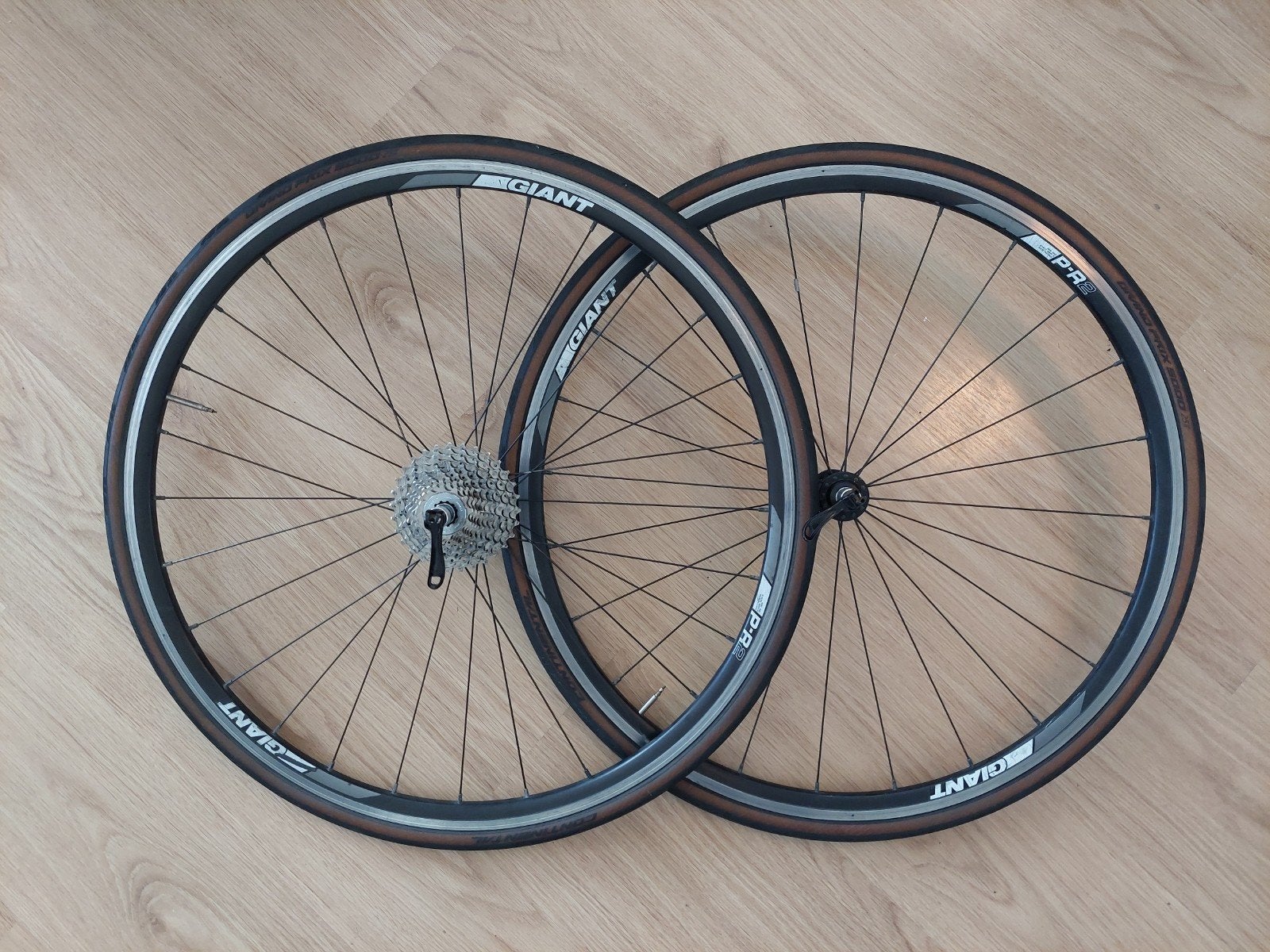 Complete Giant P-R2 Wielset incl. 10s Cassette & Banden, Gebruikt, Giant, Aluminium, Racefiets