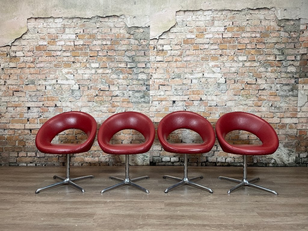 Artifort Nina rood Set van 4 bij TheReSales, Ophalen, Design, Zo goed als nieuw, Vier