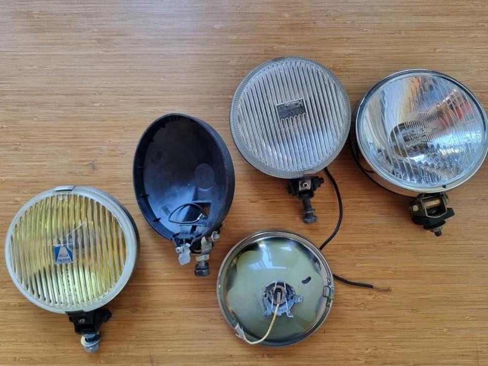 Set van 4 Halogeen Verstralers (Bosch, Hella, Cibié), Auto-onderdelen, Verlichting, Ophalen of Verzenden, Gebruikt, Universele onderdelen