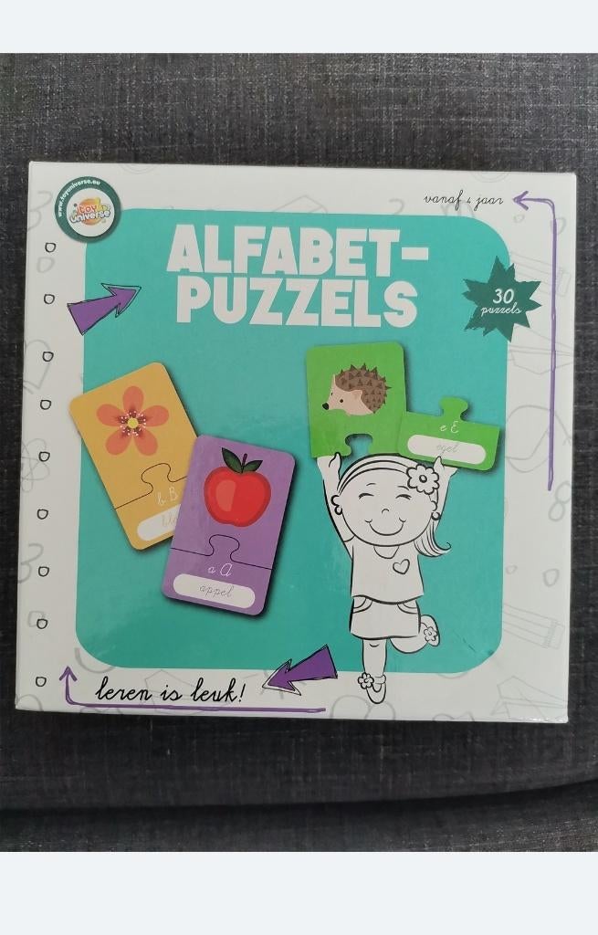 Alfabet puzzel 0.50 cent, Ophalen, Meer dan 50 stukjes, Gebruikt
