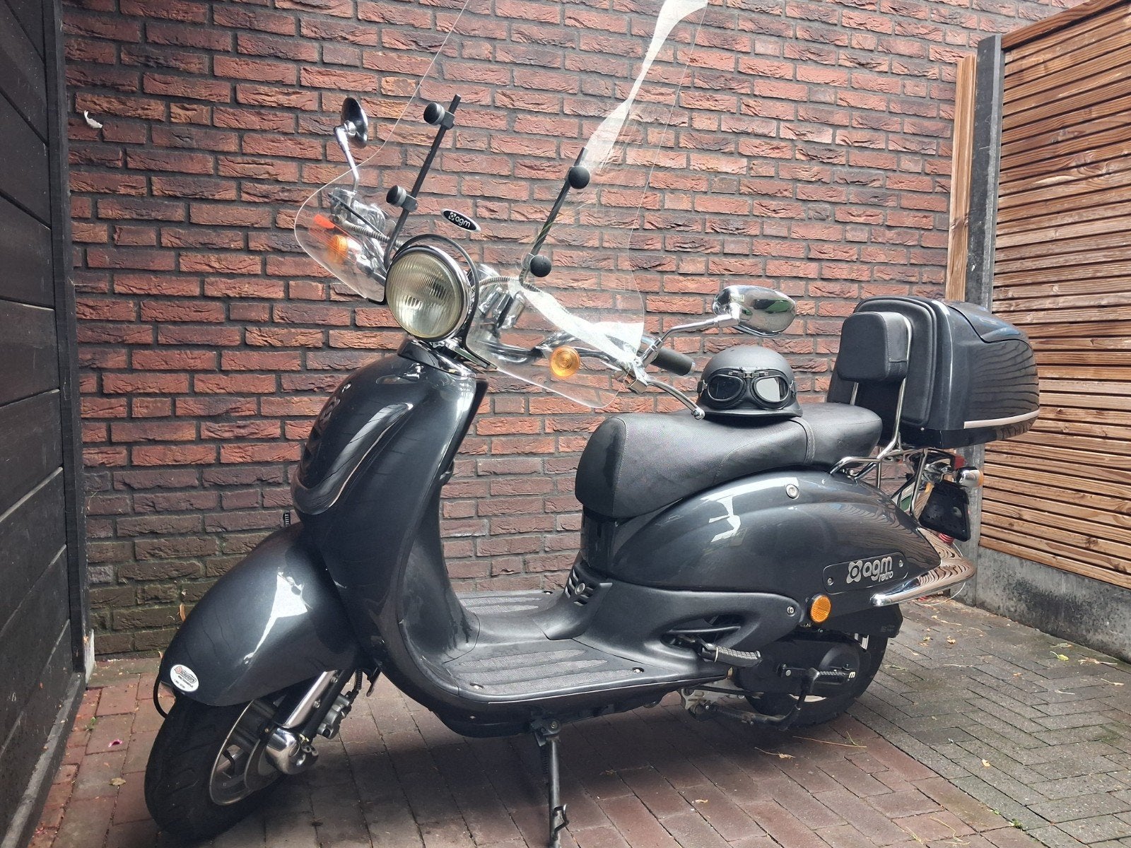 AGM Retro Scooter 2014 - Goed onderhouden, Fietsen en Brommers, Snorfietsen en Snorscooters, Ophalen, Gebruikt, Benzine, Overige merken