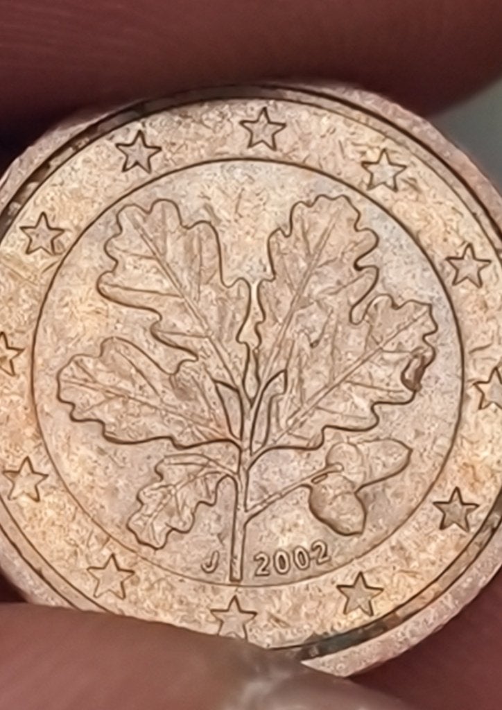 Bijzonder 1 euro cent Duitsland j 2002, Ophalen of Verzenden, Buitenland, Munten