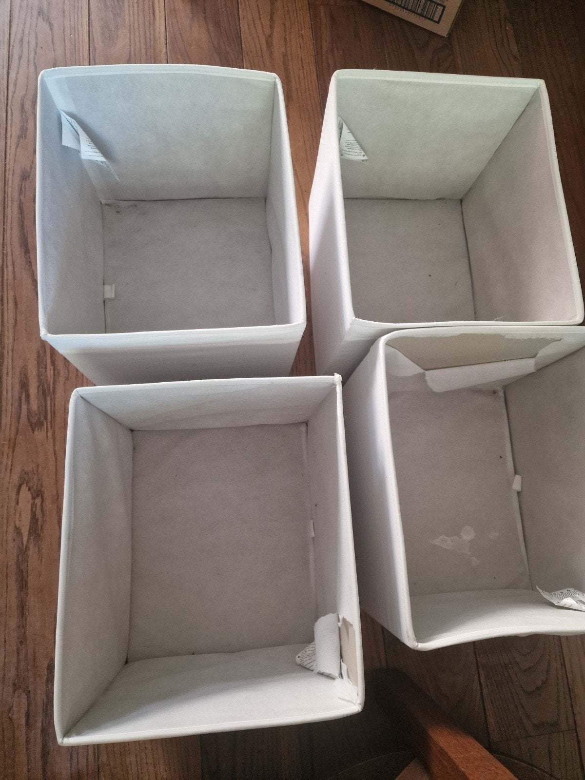 Ikea , opbergen. 4 stuks wit, Huis en Inrichting, Ophalen of Verzenden, Gebruikt, Rechthoekig, Mand