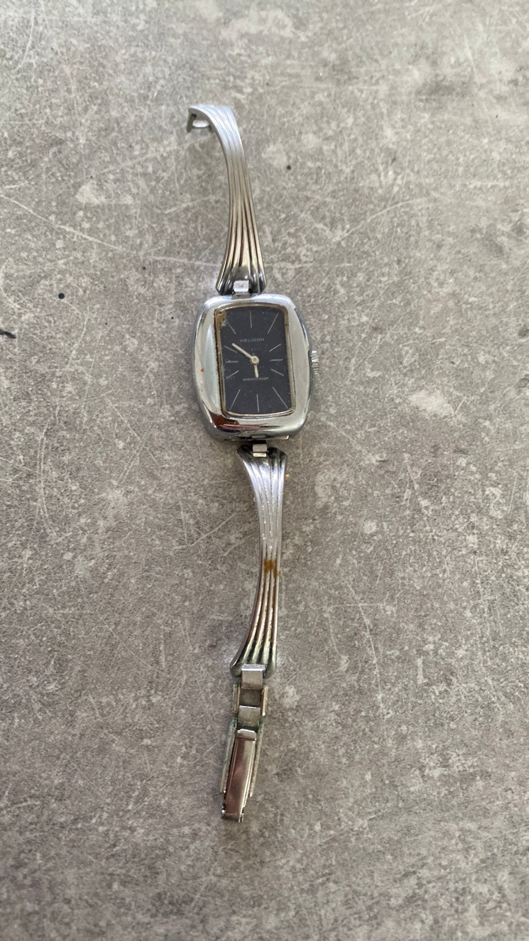 Helicon vintage horloge, Overige merken, Staal, Gebruikt, Staal