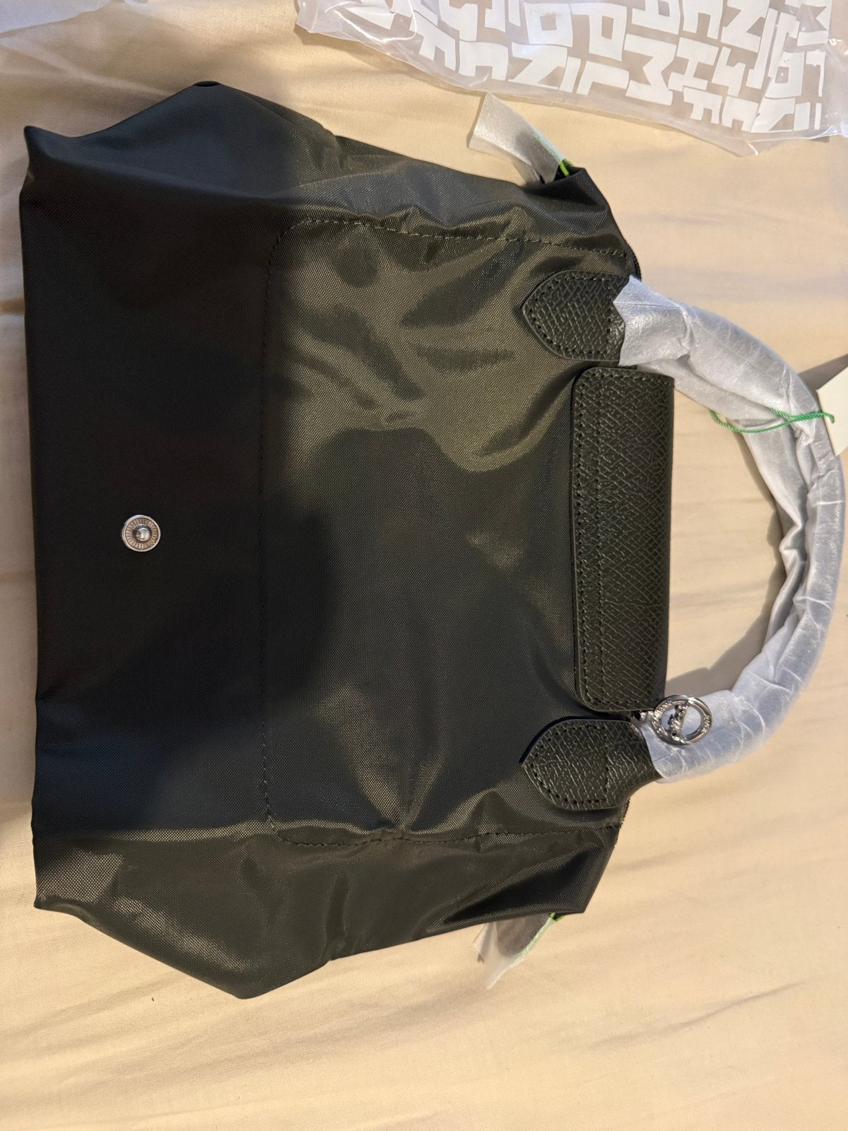 Longchamp Le Pliage Groene Handtas S - Nieuw met labels, Ophalen of Verzenden, Nieuw, Groen, Handtas
