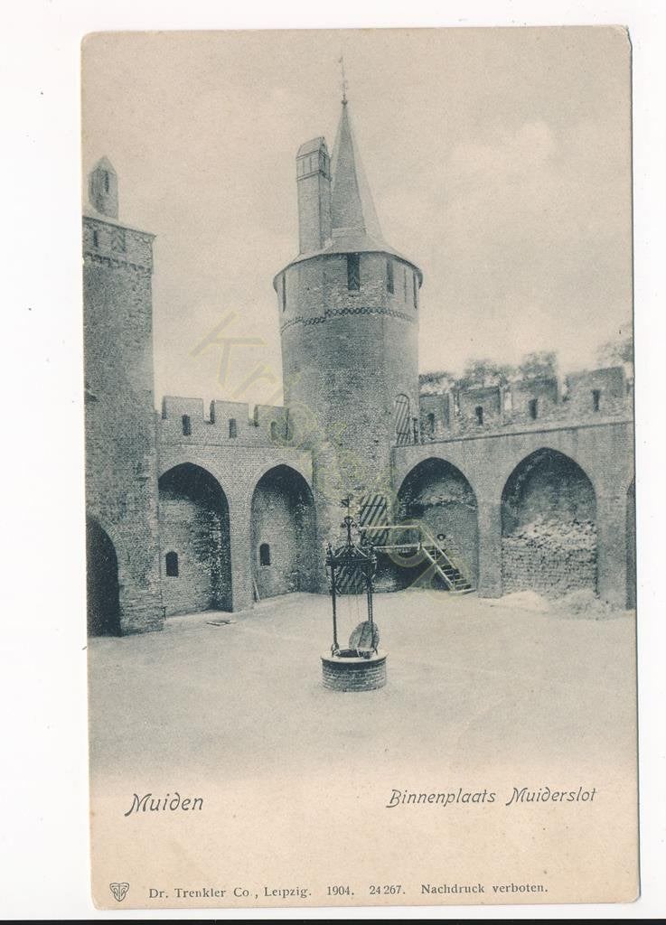 Muiden - Binnenplaats Muiderslot [003-6528, Verzenden, 1960 tot 1980, Ongelopen, Noord-Holland