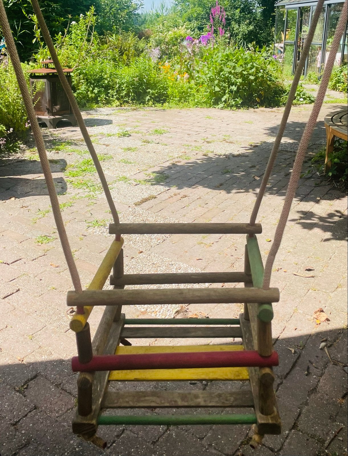 Ouderwetse houten schommel voor kinderen, Kinderen en Baby's, Speelgoed | Buiten | Speeltoestellen, Gebruikt, Schommel, Ophalen