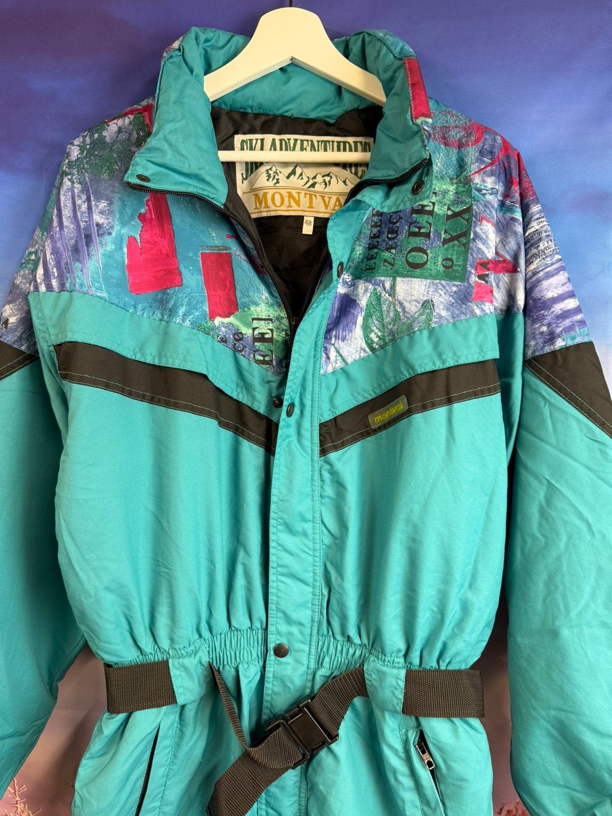 Vintage Fout Skipak van Montval maat 48 / M, Kleding | Heren, Ophalen of Verzenden, Zo goed als nieuw, Maat 48/50 (M), Pak