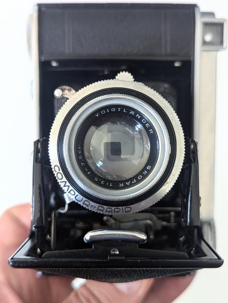 Voigtländer Bessa 66 - Folding camera with Skopar 3.5/75mm, Ophalen of Verzenden, Gebruikt, Compact, Overige Merken