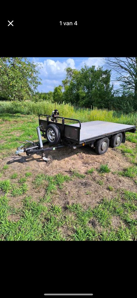 Pijnappel aanhanger 1500kg op kenteken, Ophalen, Gebruikt