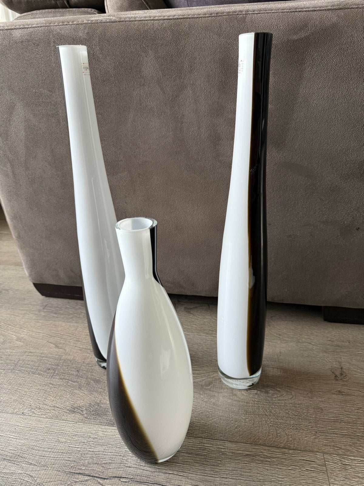 Fidrio bottleneck vazen - 2x 54 cm, 1x 36 cm, Ophalen