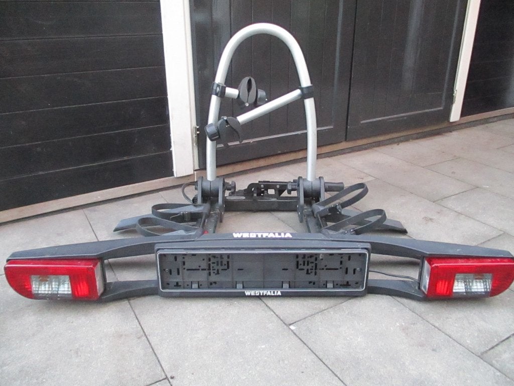 westfalia fietsendrager voor 2 elektrische fietsen, Ophalen, Gebruikt, Brede banden, 2 fietsen