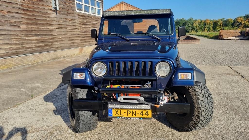 Jeep Wrangler, Blauw, 1125 kg, Origineel Nederlands, Handgeschakeld
